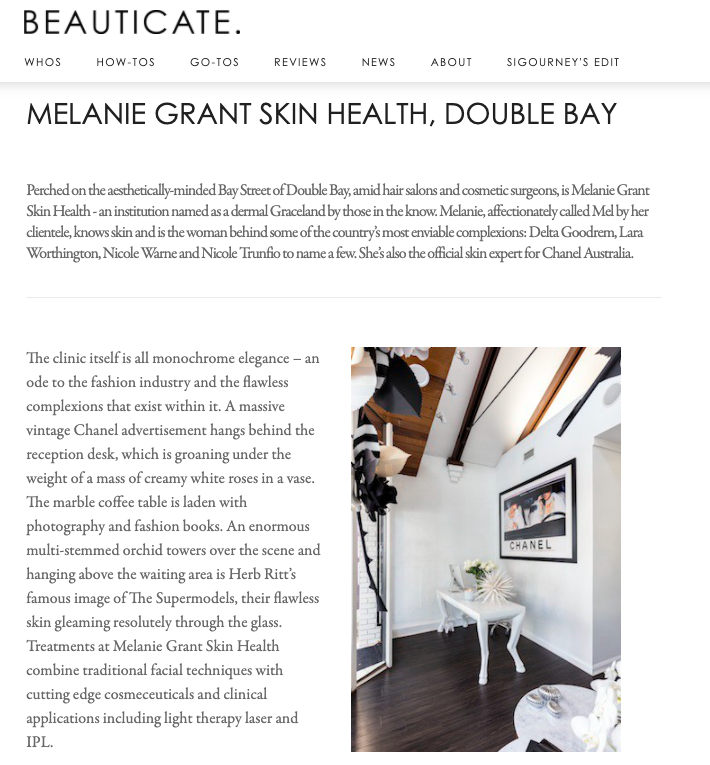 Beauticate · Melanie Grant Skin Health, Double Bay